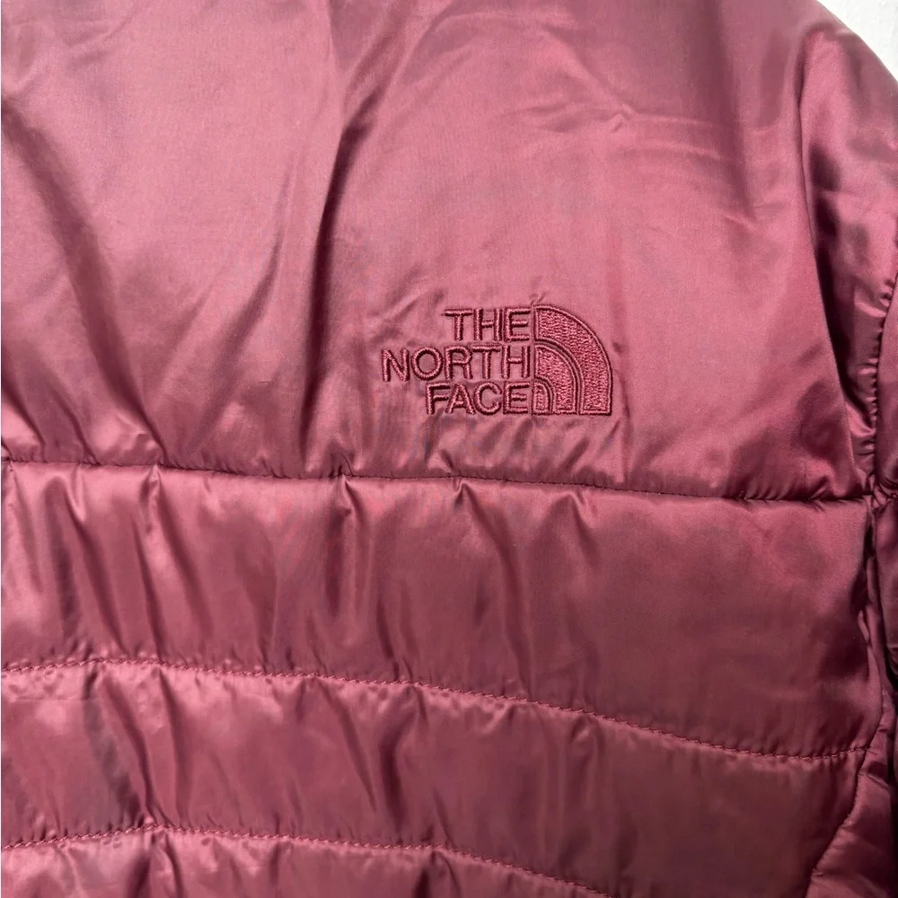 The North Face Girl’s Maroon Mossbud Swirl Insulated Reversible Jacket M 10/12 - Picture 11 of 16
